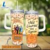 Disney Custom Name The Golden Girls Most Wonderful Time Fall Leaf Pattern 40oz Stainless Steel Tumbler with Handle and Straw Lid