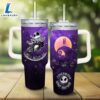 Disney Jack Skellington Castle Glitter Pattern 40oz Tumbler with Handle and Straw Lid