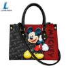 Mickey Mouse Pattern Premium Leather Handbag 3 Mickey Mouse Pattern Premium Leather Handbag
