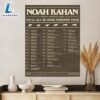 Noah Kahan Announces 2024 North America Tour Poster Canvas