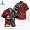 Oklahoma Sooners Mickey Mouse Floral Short Sleeve Hawaii Shirt
