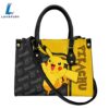 Pikachu Pattern Premium Leather Handbag 2 Pikachu Pattern Premium Leather Handbag