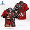 San Francisco 49ers Mickey Mouse Floral Short Sleeve Hawaii Shirt 3 San Francisco 49ers Mickey Mouse Floral Short Sleeve Hawaii Shirt