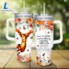 Tigger Flower Pattern 40oz Tumbler with Handle and Straw Lid 2 Tigger Flower Pattern 40oz Tumbler with Handle and Straw Lid