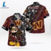 Washington Commanders Mickey Mouse Floral Short Sleeve Hawaii Shirt