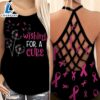 Breast Cancer Awareness Criss-Cross Tank Top Dandelion Flower Wishing For A Cure 2 Breast Cancer Awareness Criss Cross Tank Top Dandelion Flower Wishing For A Cure