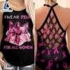 Breast Cancer Awareness Criss-Cross Tank Top Horses I Wear Pink For All Women 3 Breast Cancer Awareness Criss Cross Tank Top Horses I Wear Pink For All Women