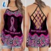 Breast Cancer Awareness Criss-Cross Tank Top Mandala Patterns Breast Cancer Warrior 3 Breast Cancer Awareness Criss Cross Tank Top Mandala Patterns Breast Cancer Warrior