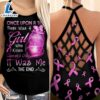 Breast Cancer Awareness Criss-Cross Tank Top Once Upon A Time There Was A Girl 3 Breast Cancer Awareness Criss Cross Tank Top Once Upon A Time There Was A Girl