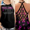 Breast Cancer Awareness Criss Cross Tank Top Pink Ribbon Breast Cancer Bad Rating One Star