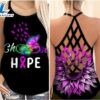 Breast Cancer Awareness Criss-Cross Tank Top Pink Ribbon Choose Hope 3 Breast Cancer Awareness Criss Cross Tank Top Pink Ribbon Choose Hope