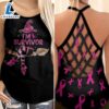 Breast Cancer Awareness Criss-Cross Tank Top Pink Ribbon I'm Survivor Witch 3 Breast Cancer Awareness Criss Cross Tank Top Pink Ribbon Im Survivor Witch