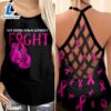 Breast Cancer Awareness Criss-Cross Tank Top Pink Ribbon Not Going Down Without A Fight 3 Breast Cancer Awareness Criss Cross Tank Top Pink Ribbon Not Going Down Without A Fight