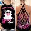 Breast Cancer Awareness Criss-Cross Tank Top Pink Sunflower Breast Cancer Is Boo Sheet Halloween 3 Breast Cancer Awareness Criss Cross Tank Top Pink Sunflower Breast Cancer Is Boo Sheet Halloween