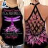 Breast Cancer Awareness Criss-Cross Tank Top Pink Sunflower Dragonfly Breast Cancer Is A Journey 3 Breast Cancer Awareness Criss Cross Tank Top Pink Sunflower Dragonfly Breast Cancer Is A Journey