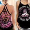 Breast Cancer Awareness Criss Cross Tank Top Pink Sunflower Once Upon A Time