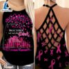 Breast Cancer Awareness Criss Cross Tank Top Pink Truck Autum In October We Wear Pink