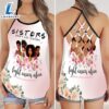 Breast Cancer Awareness Criss Cross Tank Top Sisters Dont Let Sisters Fight Cancer Alone