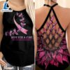 Breast Cancer Awareness Criss-Cross Tank Top Sunflower Hope For A Cure 2 Breast Cancer Awareness Criss Cross Tank Top Sunflower Hope For A Cure