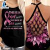 Breast Cancer Awareness Criss-Cross Tank Top Sunflower This Is My Fight Shirt 3 Breast Cancer Awareness Criss Cross Tank Top Sunflower This Is My Fight Shirt