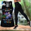 Disney Stitch Women Book Hollow Tank Top Leggings Yoga