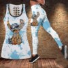 Disney Stitch Women Hollow Tanktop Leggings Yoga Set Summer Fitness Leggings 3 Disney Stitch Women Hollow Tanktop Leggings Yoga Set Summer Fitness Leggings