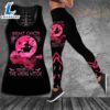 Halloween Breast Cancer Awareness 3D Hollow Tank Top amp Leggings