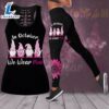 In October We Wear Pink Breast Cancer Awareness 3D Hollow Tank Top amp Leggings