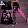 In October We Wear Pink Breast Cancer Awareness 3D Hollow Tank Top amp Leggings BCAS014