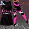 Love Yourself Breast Cancer Awareness 3D Hollow Tank Top & Leggings 3 Love Yourself Breast Cancer Awareness 3D Hollow Tank Top amp Leggings