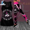 Once Upon A Time There Was A Girl Who Kicked Cancers Ass It Was Me The End Breast Cancer Awareness 3D Hollow Tank Top amp Leggings