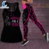 Wishing For A Cure Breast Cancer Awareness 3D Hollow Tank Top amp Leggings