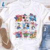 Cute Mickey and Friends Stitch Baby Yoda Chip n Dale Take Photos 4th Of July Shirt