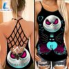 Jack Skellington A Night Of Love Criss-Cross Tank Top 3 Jack Skellington A Night Of Love Criss Cross Tank Top