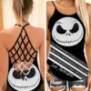 Jack Skellington Criss Cross Tank Top GINNBC72831