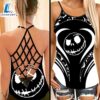 Jack Skellington Criss-Cross Tank Top GINNBC85008 2 Jack Skellington Criss Cross Tank Top GINNBC85008