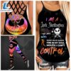 Jack Skellington Girl Criss Cross Tank Top