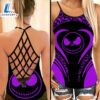 Purple Jack Skellington Criss-Cross Tank Top 3 Purple Jack Skellington Criss Cross Tank Top