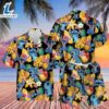 Stitch Pineapple Black Yellow Hawaiian Shirt Shorts