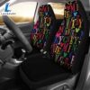 Mickey Multicolor Text Car Seat Covers 3 Mickey Multicolor Text Car Seat Covers