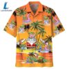 Star Wars Disney Baby Yoda Orange Tropical Aloha Hawaiian Shirt For Men And Women
