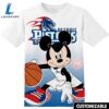 NBA Detroit Pistons Disney Mickey Tshirt Adult And Kid Tshirt