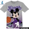 NBA Sacramento Kings Disney Mickey Tshirt Adult And Kid Tshirt