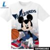 NBA Washington Wizards Disney Mickey Tshirt Adult And Kid Tshirt 3 NBA Washington Wizards Disney Mickey Tshirt Adult And Kid Tshirt
