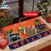 NCAA Florida Gators Grinch Christmas Welcome Football Doormat Custom Name