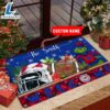 NCAA SMU Mustangs Grinch Christmas Welcome Football Doormat - Custom Name 2 NCAA SMU Mustangs Grinch Christmas Welcome Football Doormat Custom Name
