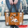 NCAA Texas Longhorns Mickey Women Leather Tote Bag