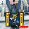 NCAA West Virginia Mountaineers Minnie Women Leather Tote Bag 3 NCAA West Virginia Mountaineers Minnie Women Leather Tote Bag