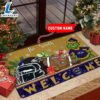 NFL Baltimore Ravens Grinch Christmas Welcome Football Doormat Custom Name