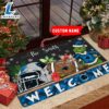 NFL Carolina Panthers Grinch Christmas Welcome Football Doormat Custom Name 2 NFL Carolina Panthers Grinch Christmas Welcome Football Doormat Custom Name